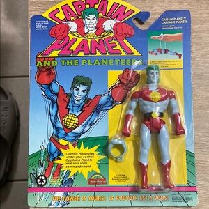 1991 Vintage CAPTAIN PLANET Action Figure Tiger Toys New / Sealed NIB